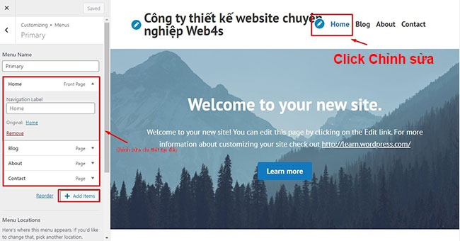 Chỉnh sửa thông tin